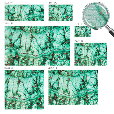 Modern fototapet Grønne mønstre