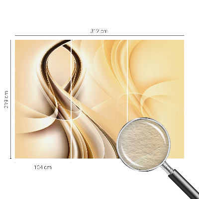 Høj kvalitet fototapet Bølgede linjer