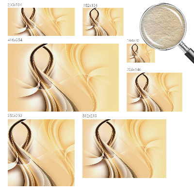 Høj kvalitet fototapet Bølgede linjer