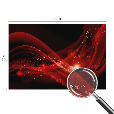 3D fototapet med rød vortex-motiv