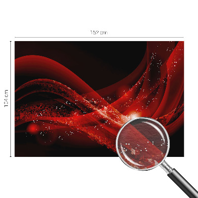 3D fototapet med rød vortex-motiv