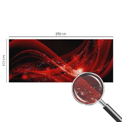 3D fototapet med rød vortex-motiv