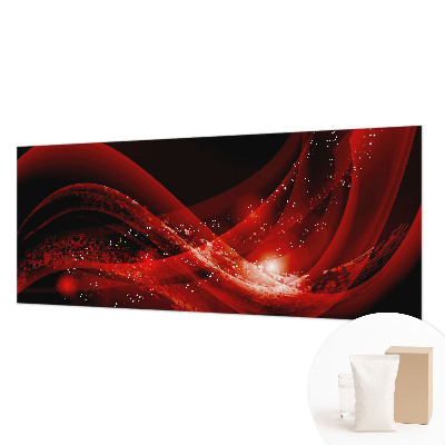 3D fototapet med rød vortex-motiv