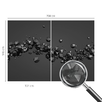 Fotovæg Sorte klumper