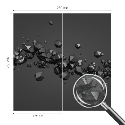 Fotovæg Sorte klumper