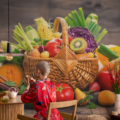 Fototapet soveværelse med motiv af frugtagtig rigdom