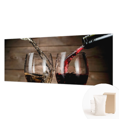 Fototapet børneværelse med motiv af et glas vin