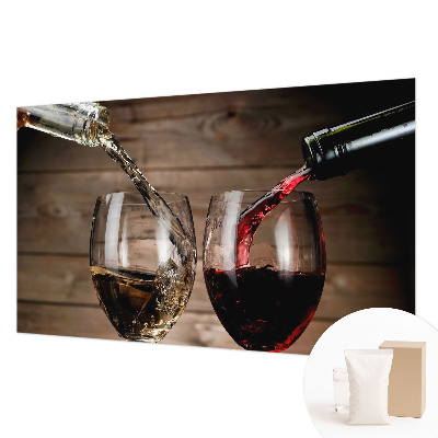 Fototapet børneværelse med motiv af et glas vin