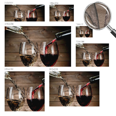 Fototapet børneværelse Glas vin