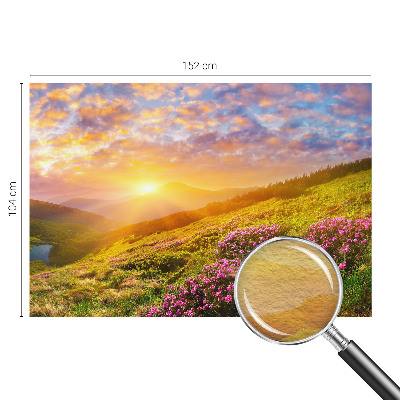 Fotovæg soveværelse Bjergvest