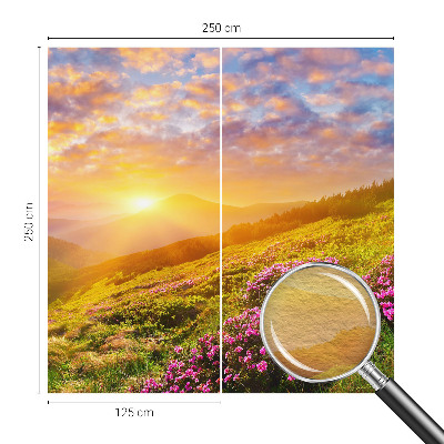 Fotovæg soveværelse Bjergvest