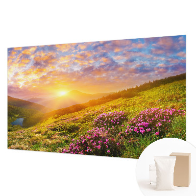 Fotovæg soveværelse Bjergvest