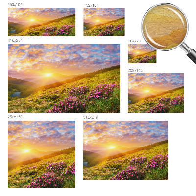 Fotovæg soveværelse Bjergvest