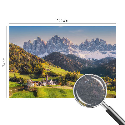Modern fototapet med motiv af et bjerglandskab