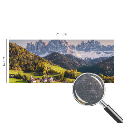Modern fototapet med motiv af et bjerglandskab