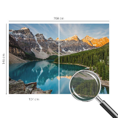 Stor fototapet Bjergrefleksion