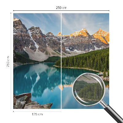 Stor fototapet Bjergrefleksion