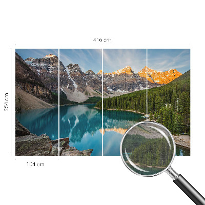 Stor fototapet Bjergrefleksion