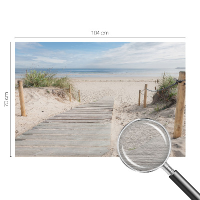 3D fototapet Trægangbro