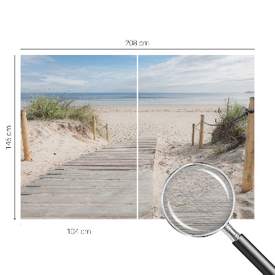 3D fototapet Trægangbro