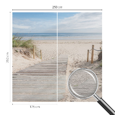 3D fototapet Trægangbro