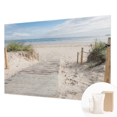 3D fototapet Trægangbro