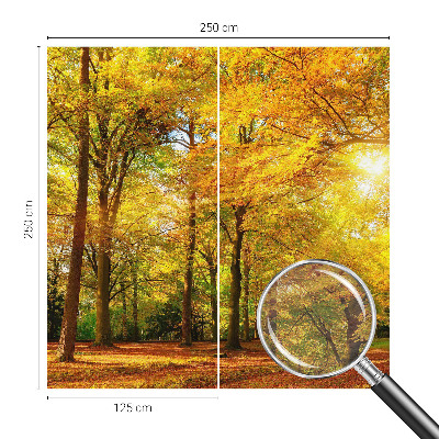 Vlies fototapet Gyldne blade