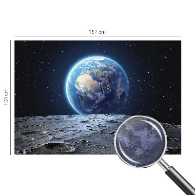 Fotovæg stue med kosmisk panorama