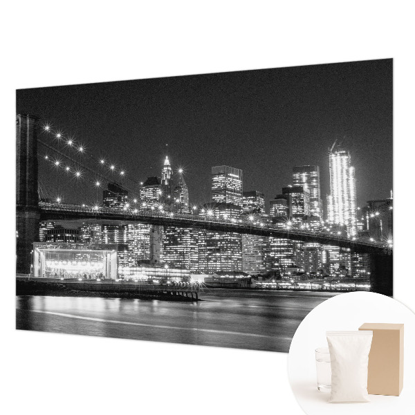 Fotovæg soveværelse Natpanorama