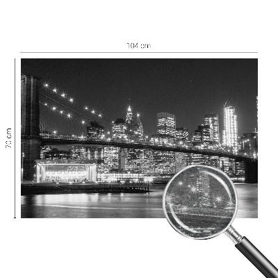 Fotovæg soveværelse Natpanorama