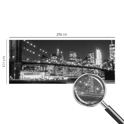 Fotovæg soveværelse Natpanorama