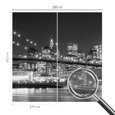 Fotovæg soveværelse Natpanorama