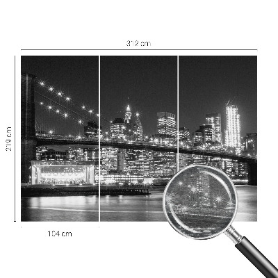 Fotovæg soveværelse Natpanorama