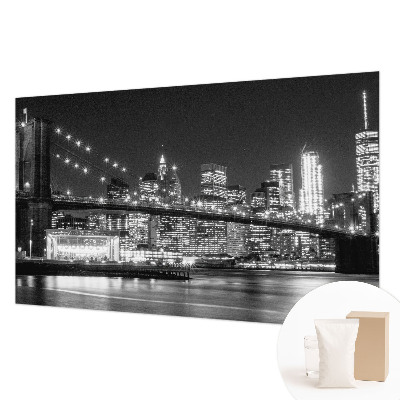 Fotovæg soveværelse Natpanorama