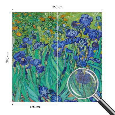 3D fototapet Haveblomster