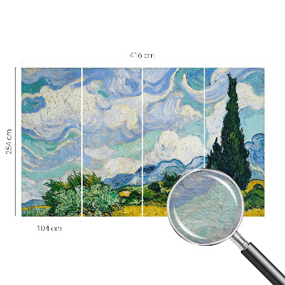 Stor fototapet Udtryksfulde skyer