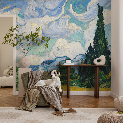 Stor fototapet Udtryksfulde skyer