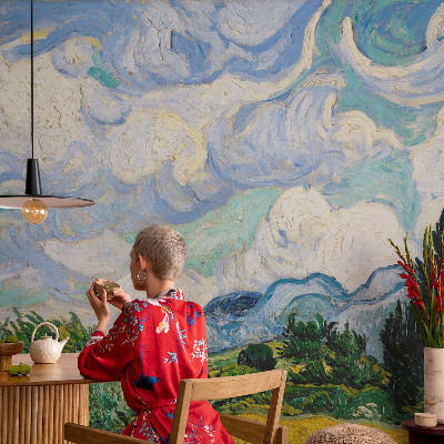 Stor fototapet Udtryksfulde skyer