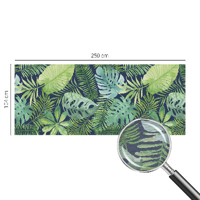 Non-woven fototapet med motiv af tropiske blade