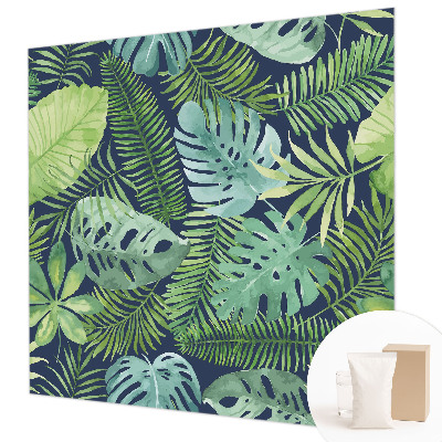 Non-woven fototapet med motiv af tropiske blade