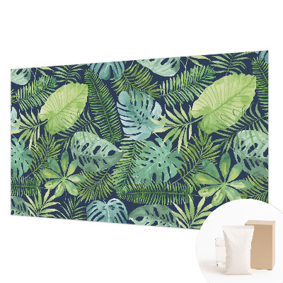 Non-woven fototapet med motiv af tropiske blade