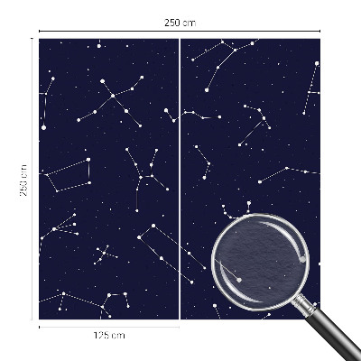 Fototapet børneværelse med motiv af et stjernehimmel-univers