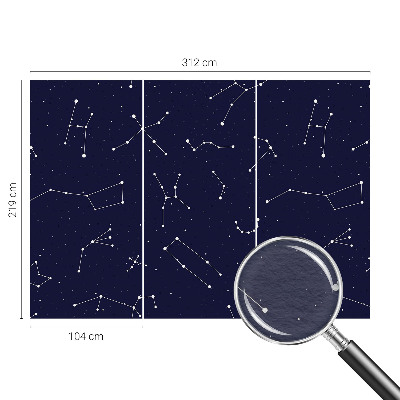 Fototapet børneværelse med motiv af et stjernehimmel-univers
