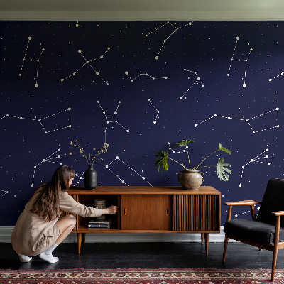 Fototapet børneværelse med motiv af et stjernehimmel-univers