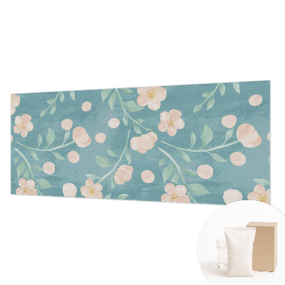 Fotovæg stue Blomsteragtig elegance