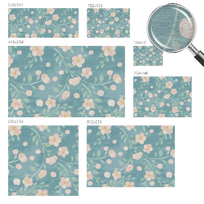 Fotovæg stue Blomsteragtig elegance