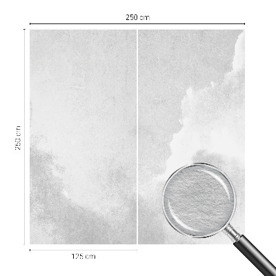 Fotovæg soveværelse Diskrete skyer