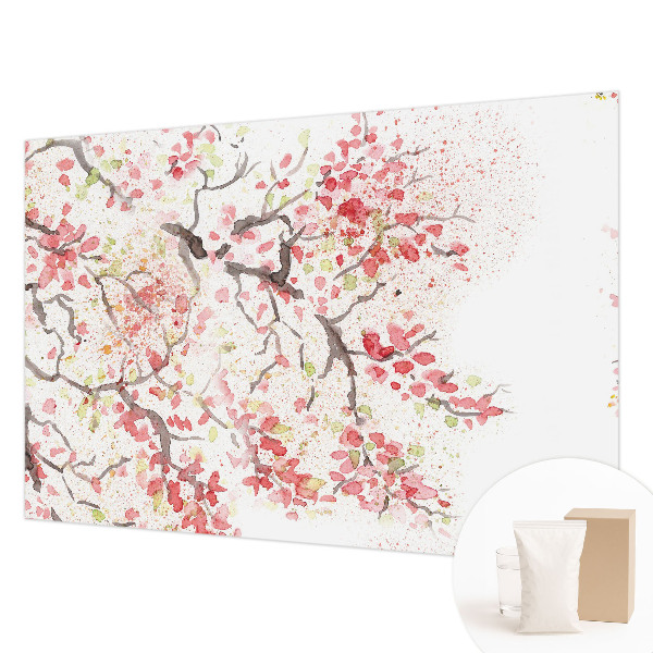 Fototapet på mål Blomstrende grene