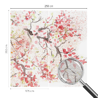 Fototapet på mål Blomstrende grene