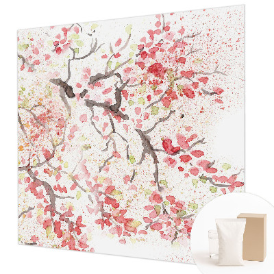 Fototapet på mål Blomstrende grene